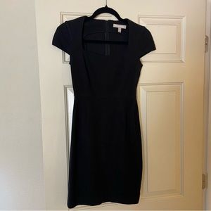Black banana republic square neck mini dress